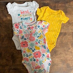 3 pack carters onsies